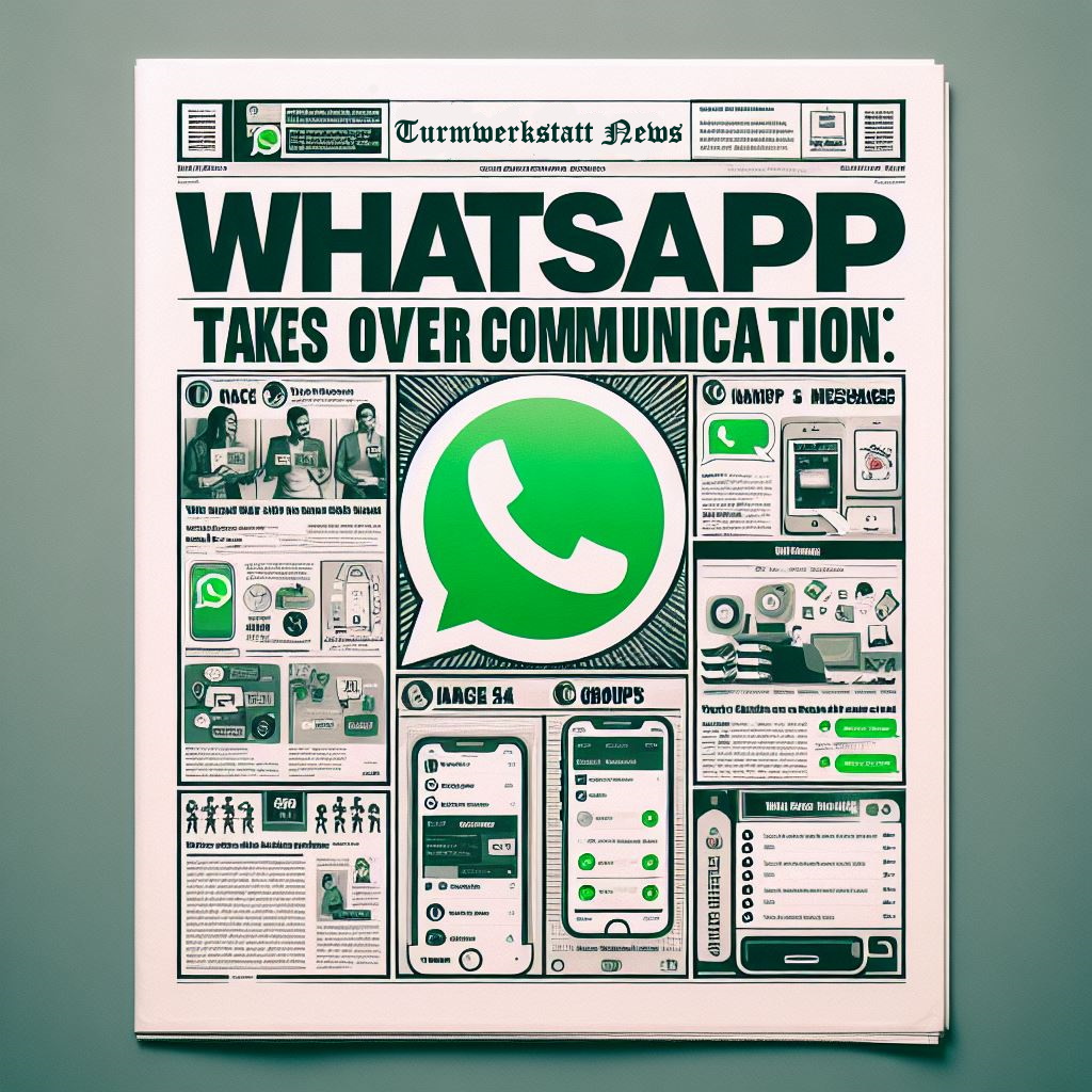 Zeitung mit WhatsApp-Logo